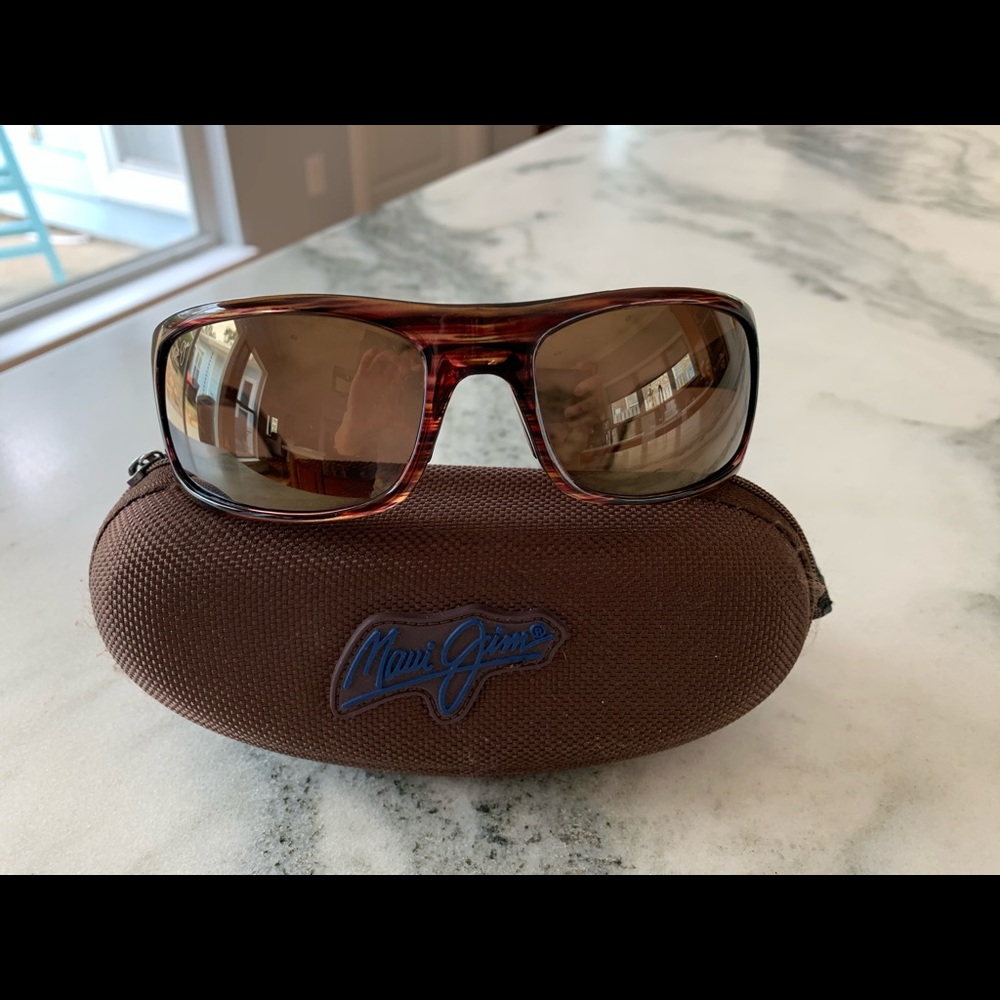 Maui Jim Peahi Polarized Wrap Sunglasses